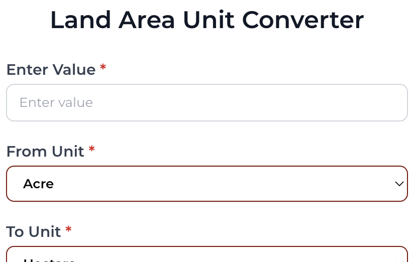 Calculate Land Size In Any Unit