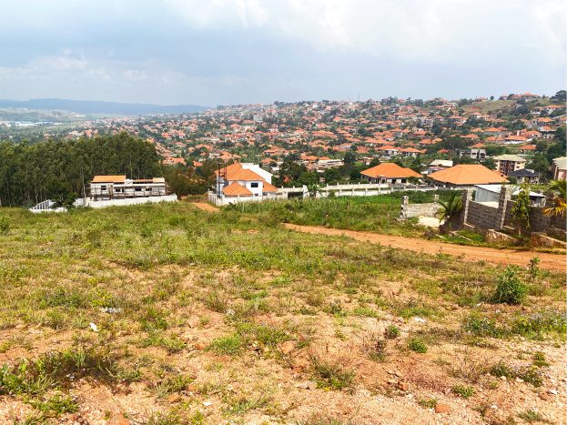 Hilltop land for sale in arkright Bwebajja